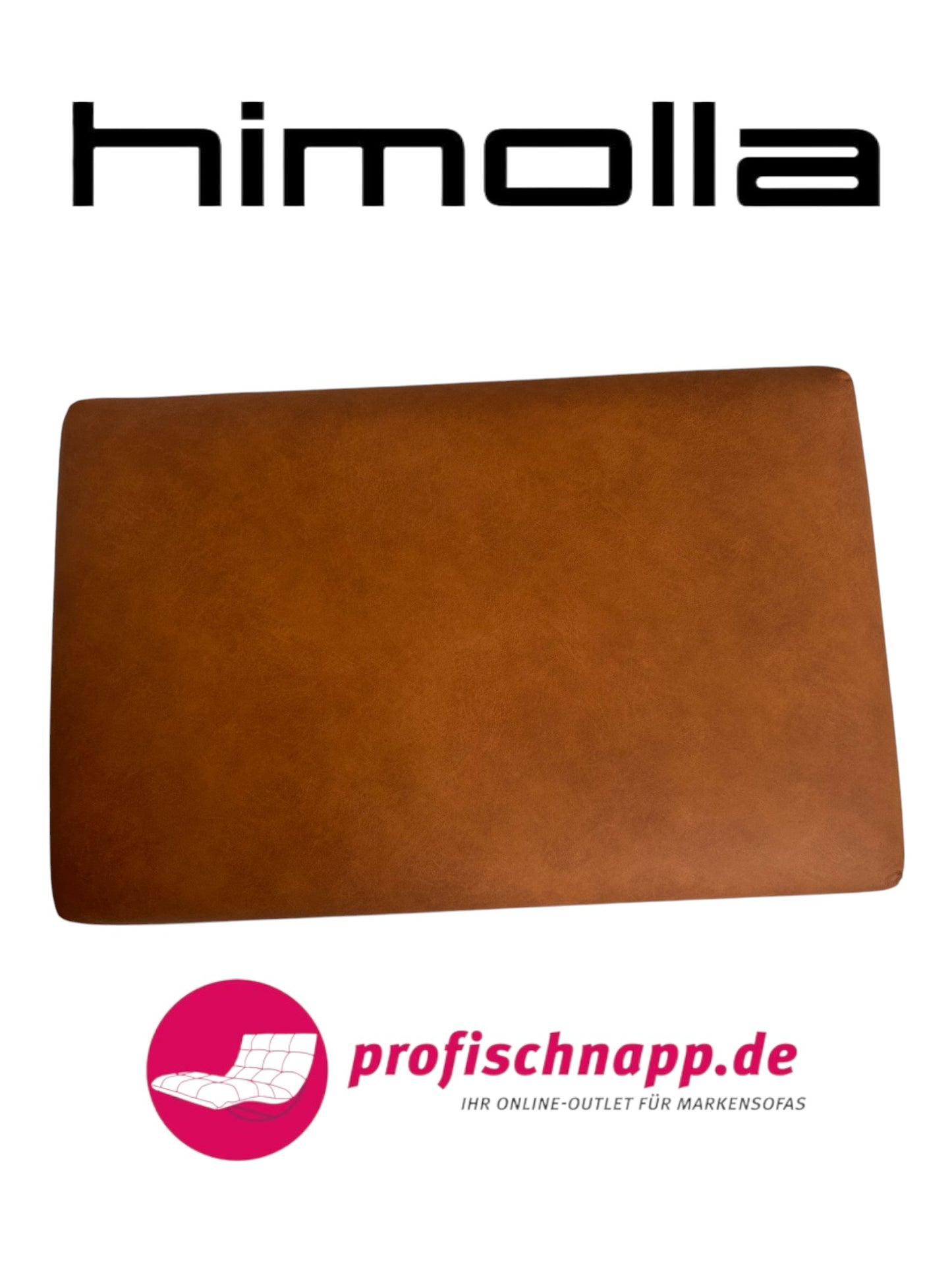 Sofahocker Himolla 1456 – Eleganter Lederhocker mit 4 Füßen in Leonessa Almond