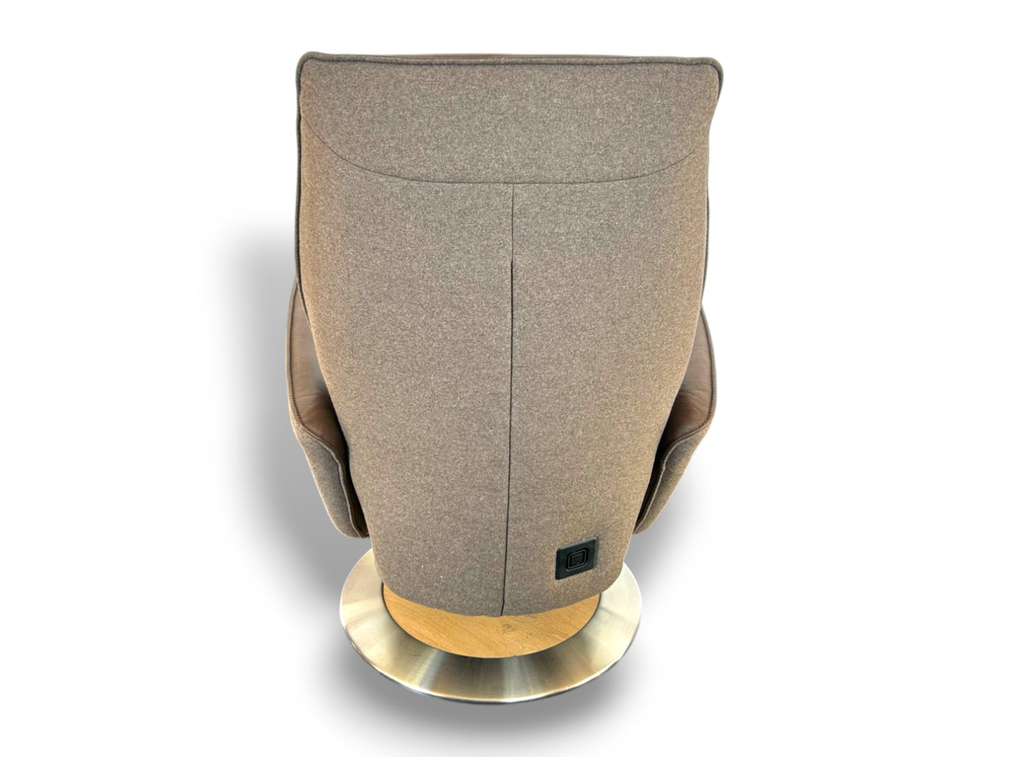 Sessel Himolla 7928 Easy-Swing Relaxsessel 1-motorig mit Aufstehhilfe, Leder Forest & Stoff Salino Schlam