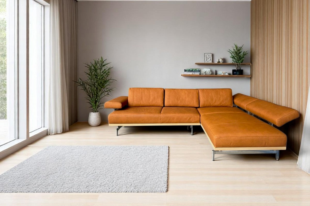 Ecksofa Joop! 8106 aus Leder Leonessa Almond
