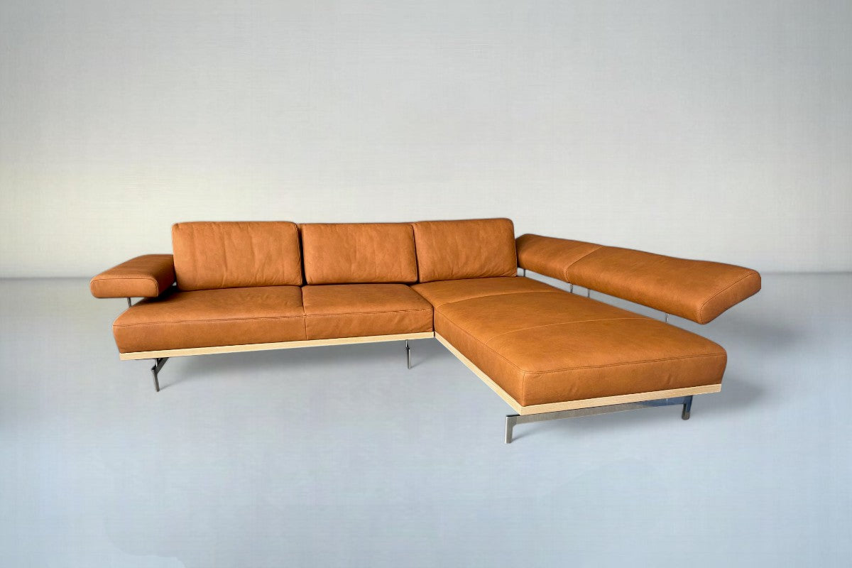 Ecksofa Joop! 8106 aus Leder Leonessa Almond