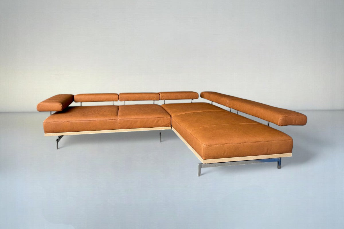 Ecksofa Joop! 8106 aus Leder Leonessa Almond