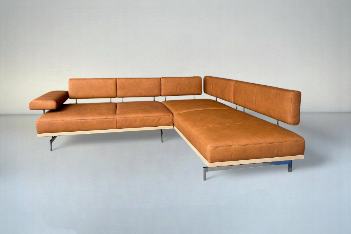 Ecksofa Joop! 8106 aus Leder Leonessa Almond