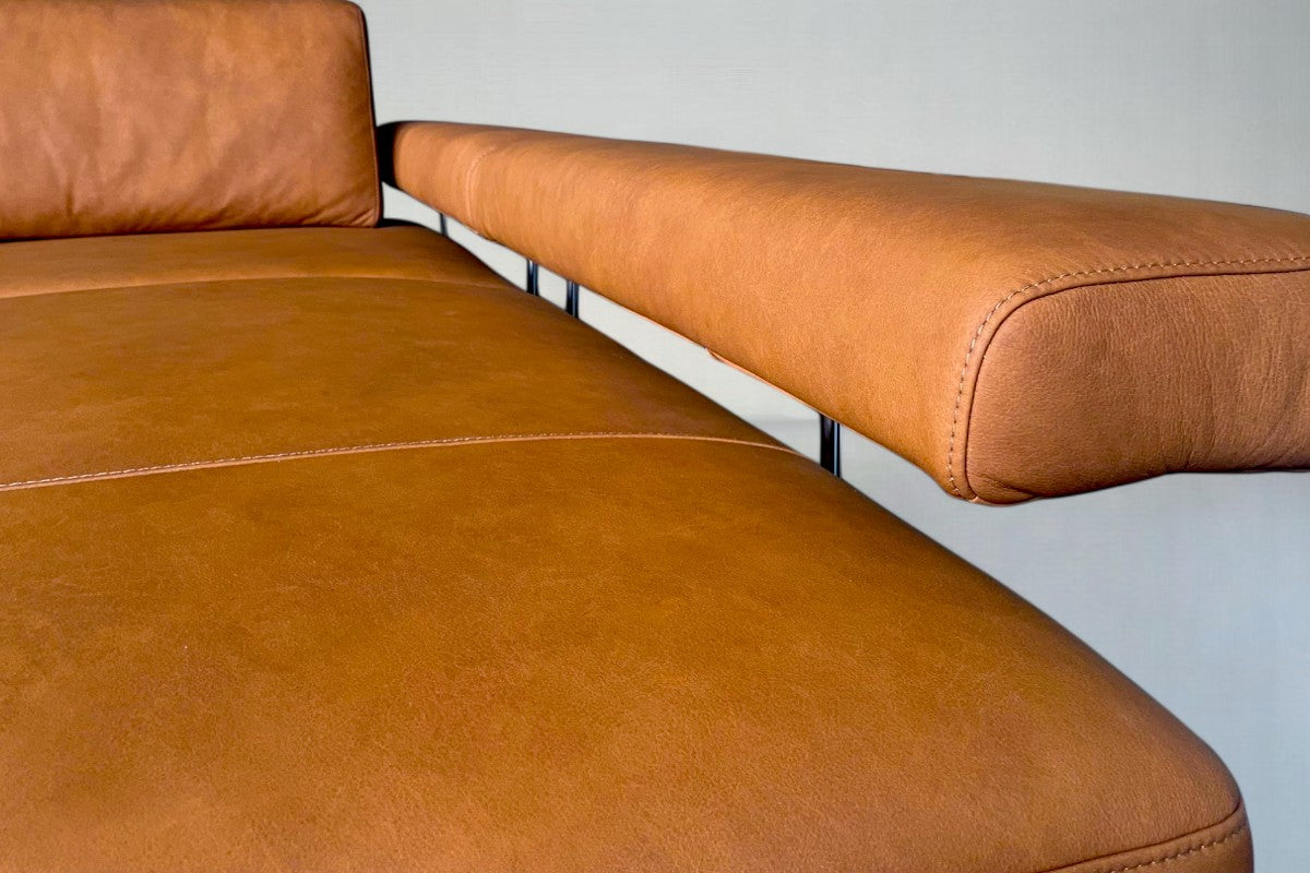 Ecksofa Joop! 8106 aus Leder Leonessa Almond