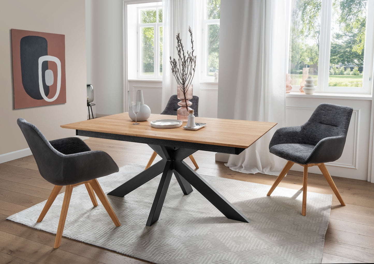 Ausziehtisch <EicheXpert> aus geölter Massivholz-Eiche