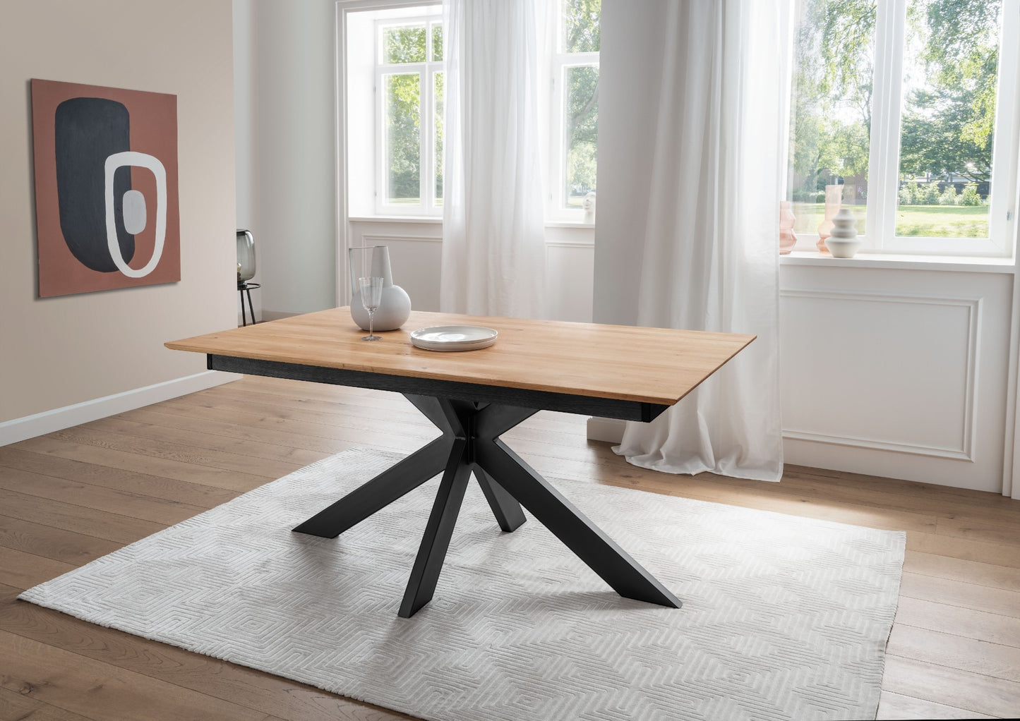 Ausziehtisch <EicheXpert> aus geölter Massivholz-Eiche