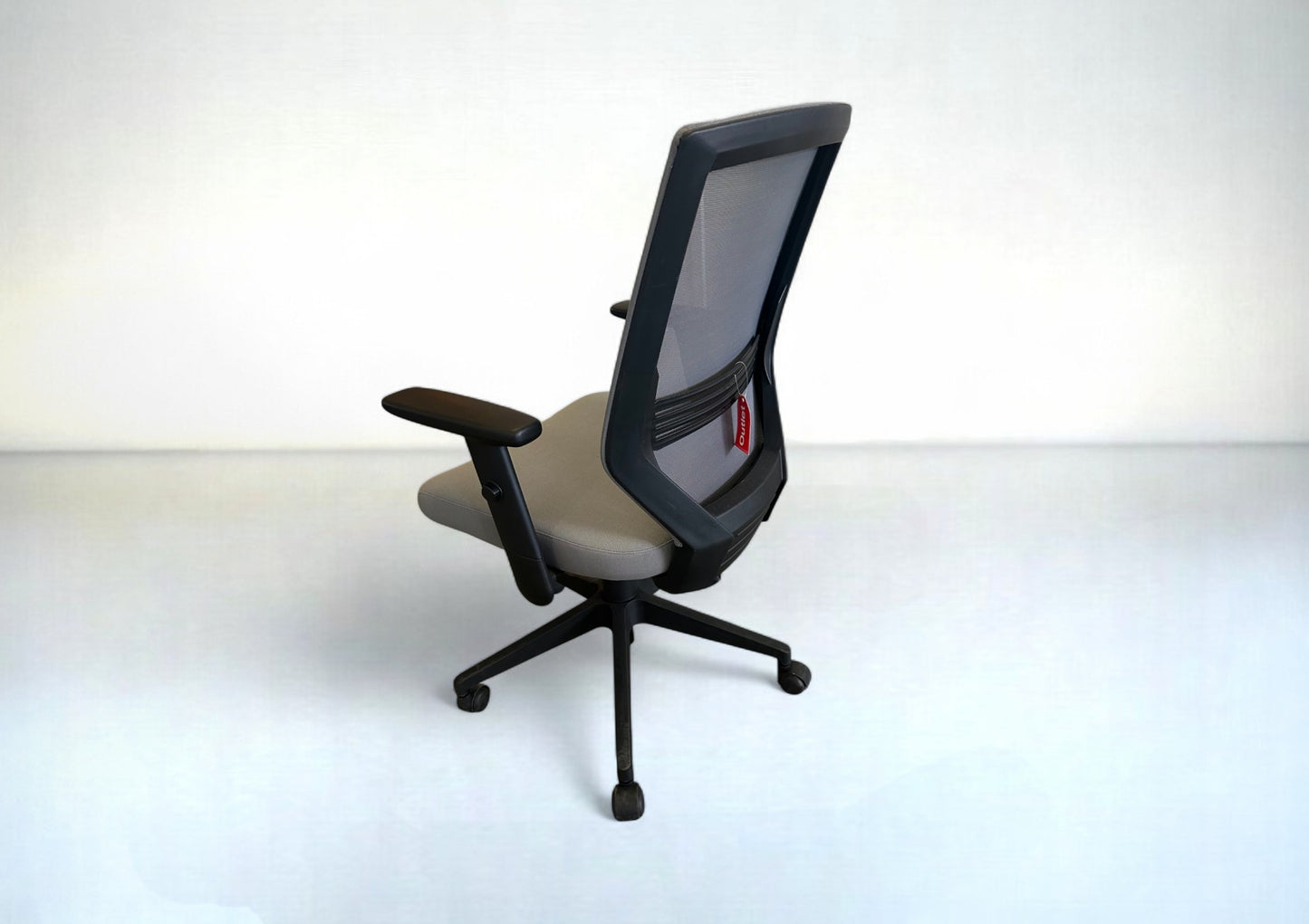 Bürostuhl Dauphin Drehstuhl Grau – Ergonomisch mit Netzbespannung & Flachgewebe