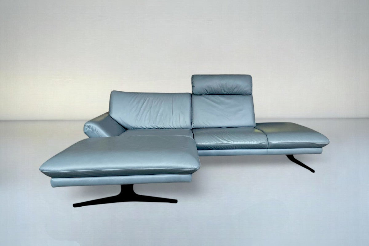 Ecksofa Himolla Aranca 1918 aus Longlife Leder Aqua