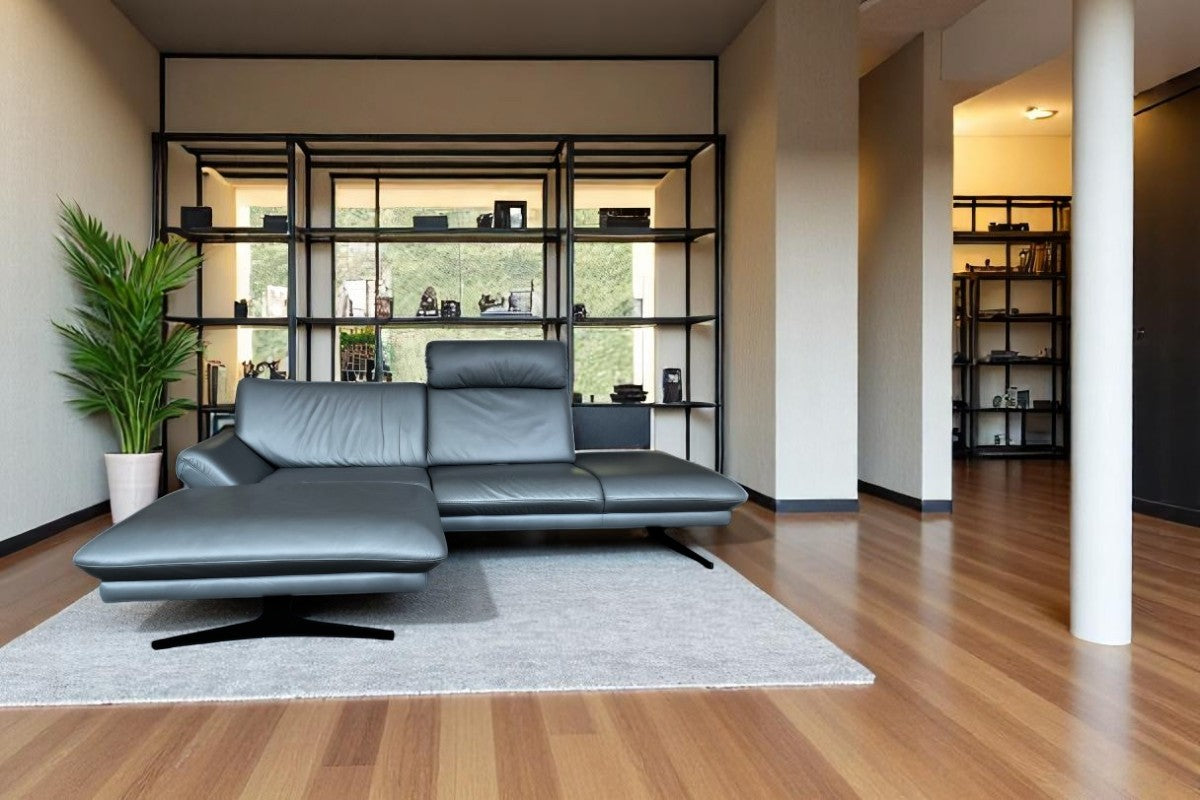 Ecksofa Himolla Aranca 1918 aus Longlife Leder Aqua