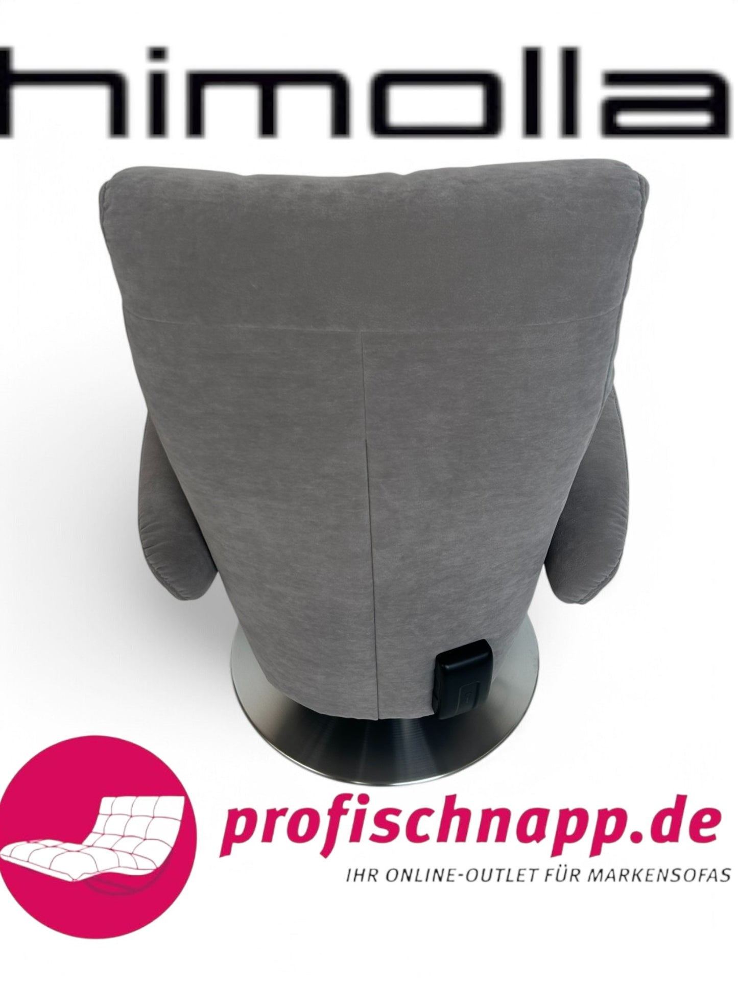 Sessel Himolla 7627 Easyswing Relaxsessel elektrisch mit Aufstehhilfe – 2-motorig, Bezugsstoff Nuvano Stein