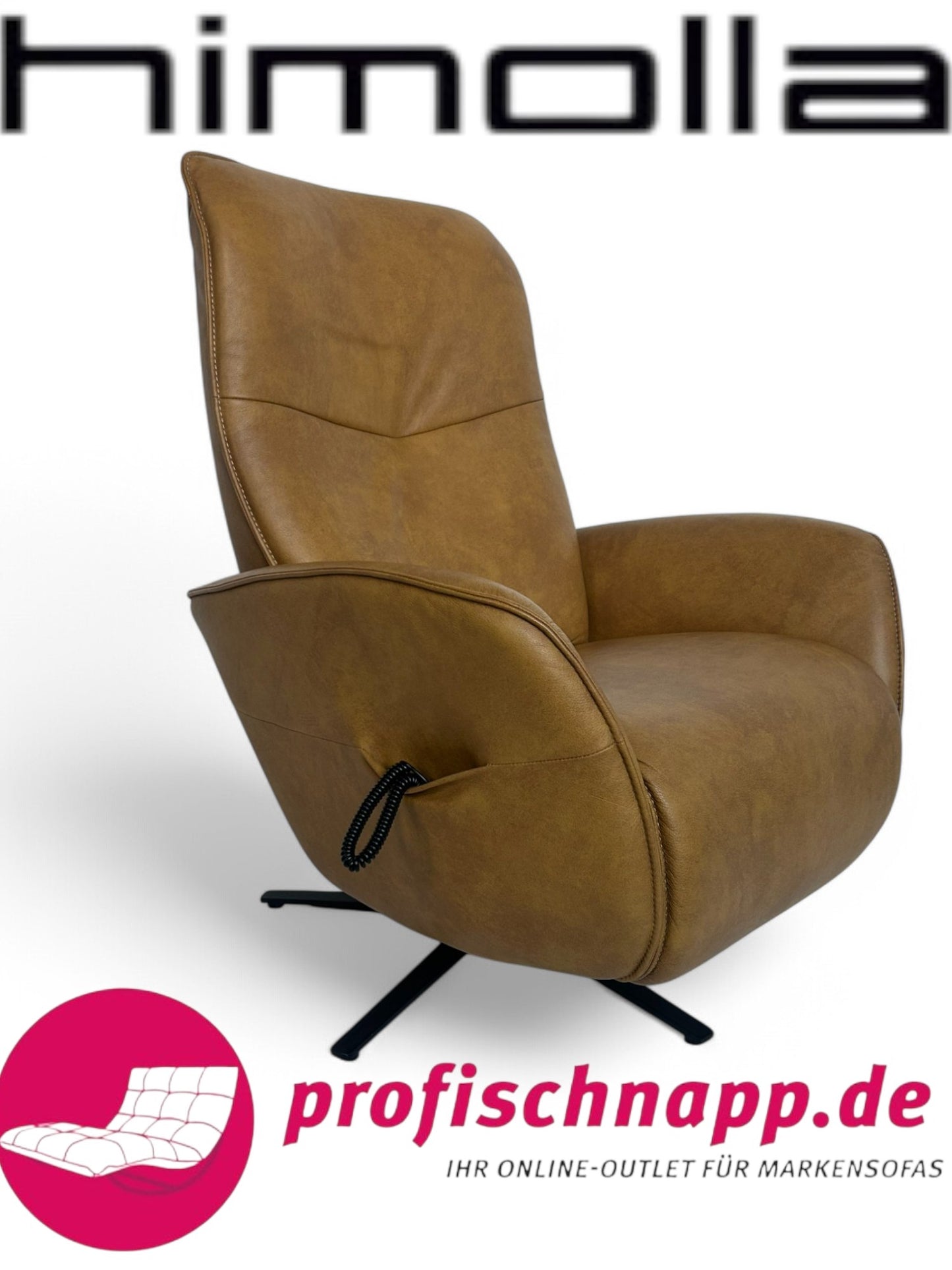 Sessel Himolla 7928 Relaxsessel elektrisch – 2-motorig, mit elektrischer Kopfteilverstellung Longlife Leder Eleganza Mais