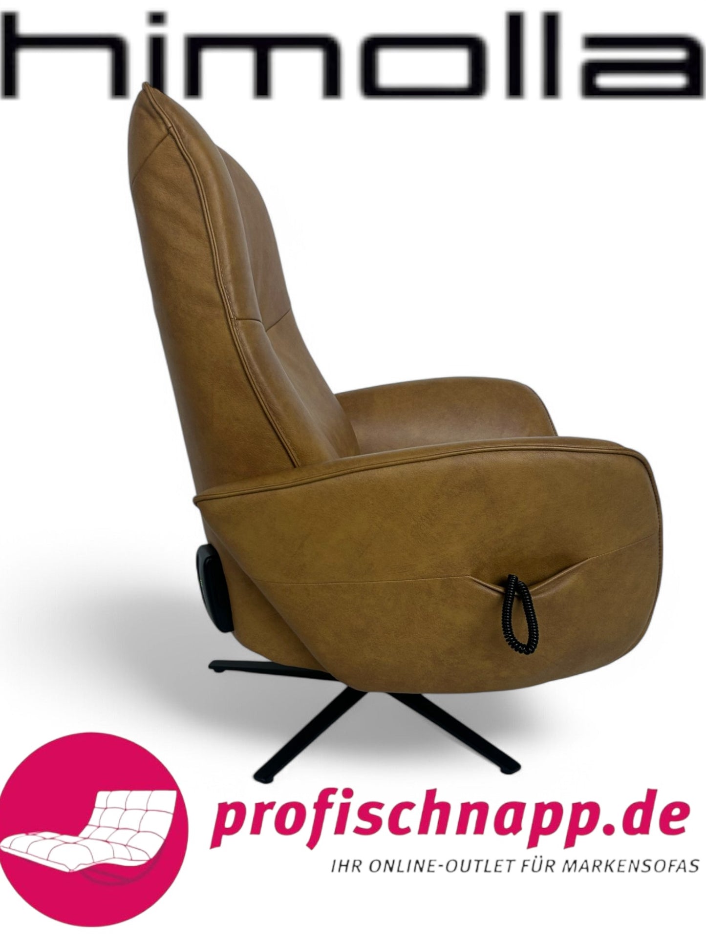 Sessel Himolla 7928 Relaxsessel elektrisch – 2-motorig, mit elektrischer Kopfteilverstellung Longlife Leder Eleganza Mais