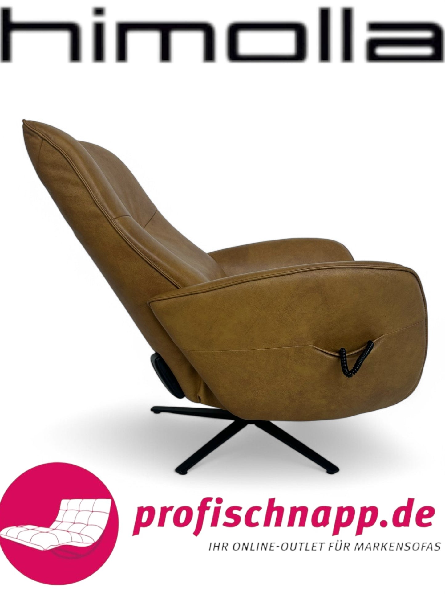 Sessel Himolla 7928 Relaxsessel elektrisch – 2-motorig, mit elektrischer Kopfteilverstellung Longlife Leder Eleganza Mais
