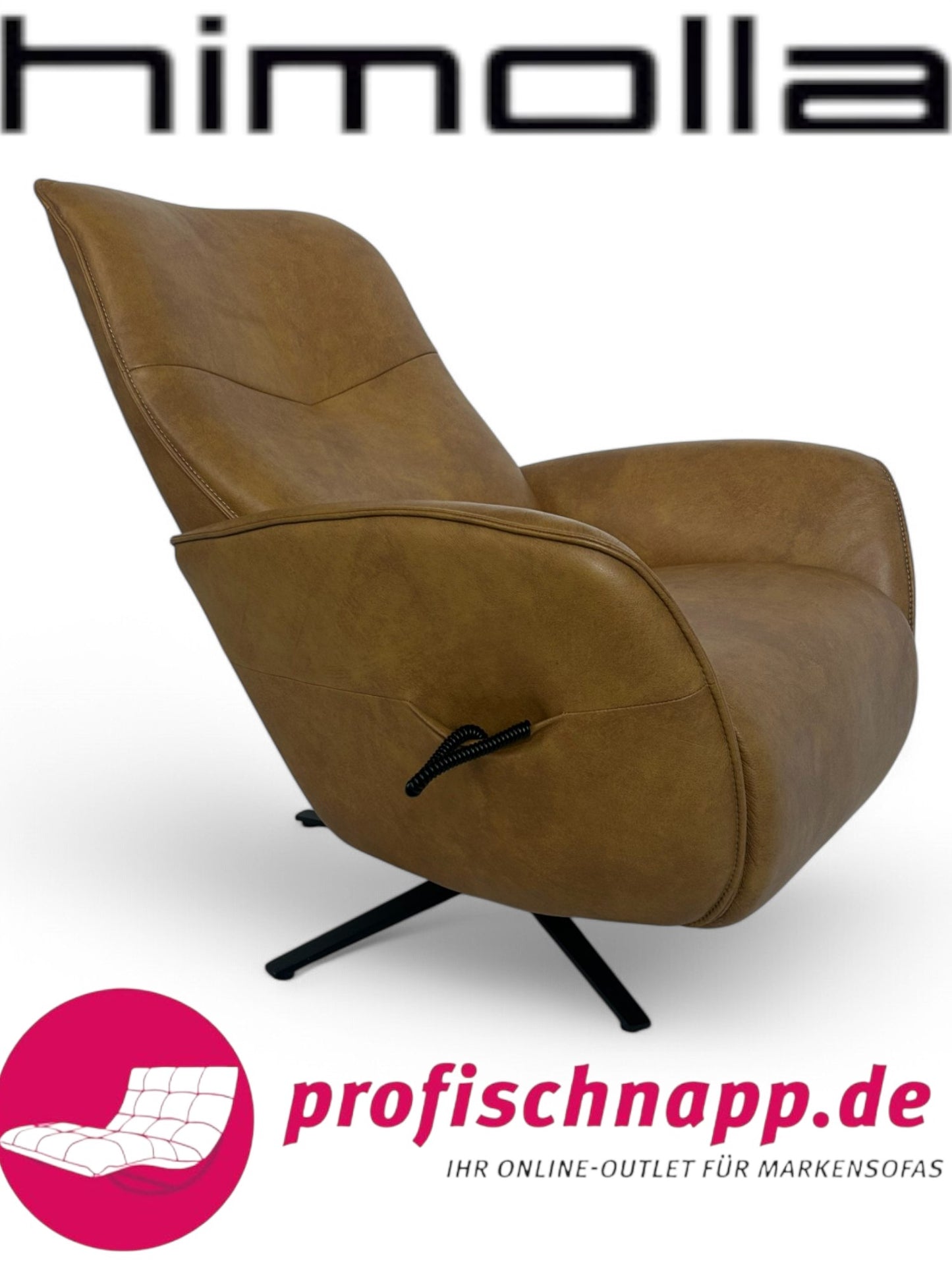 Sessel Himolla 7928 Relaxsessel elektrisch – 2-motorig, mit elektrischer Kopfteilverstellung Longlife Leder Eleganza Mais