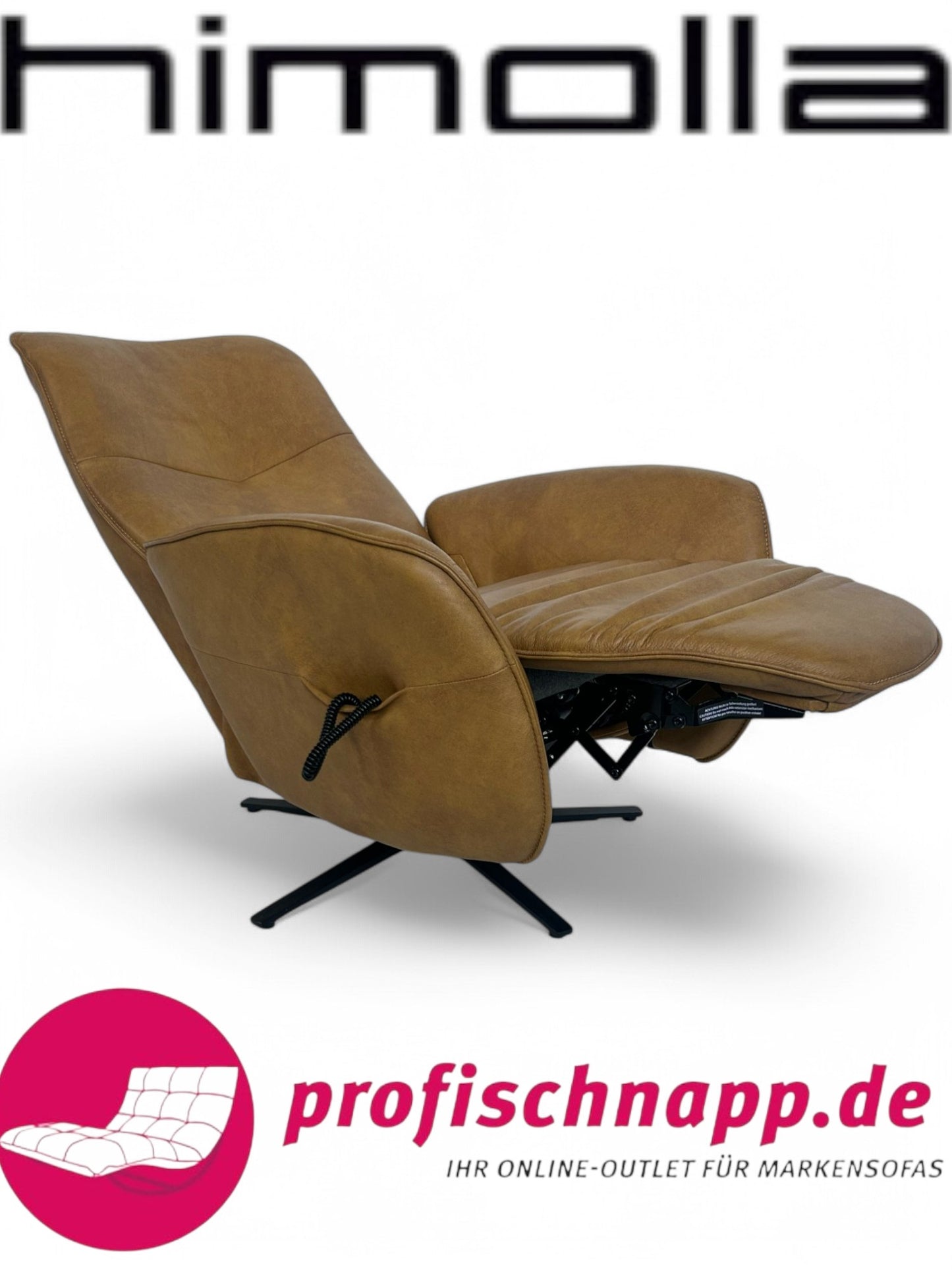 Sessel Himolla 7928 Relaxsessel elektrisch – 2-motorig, mit elektrischer Kopfteilverstellung Longlife Leder Eleganza Mais