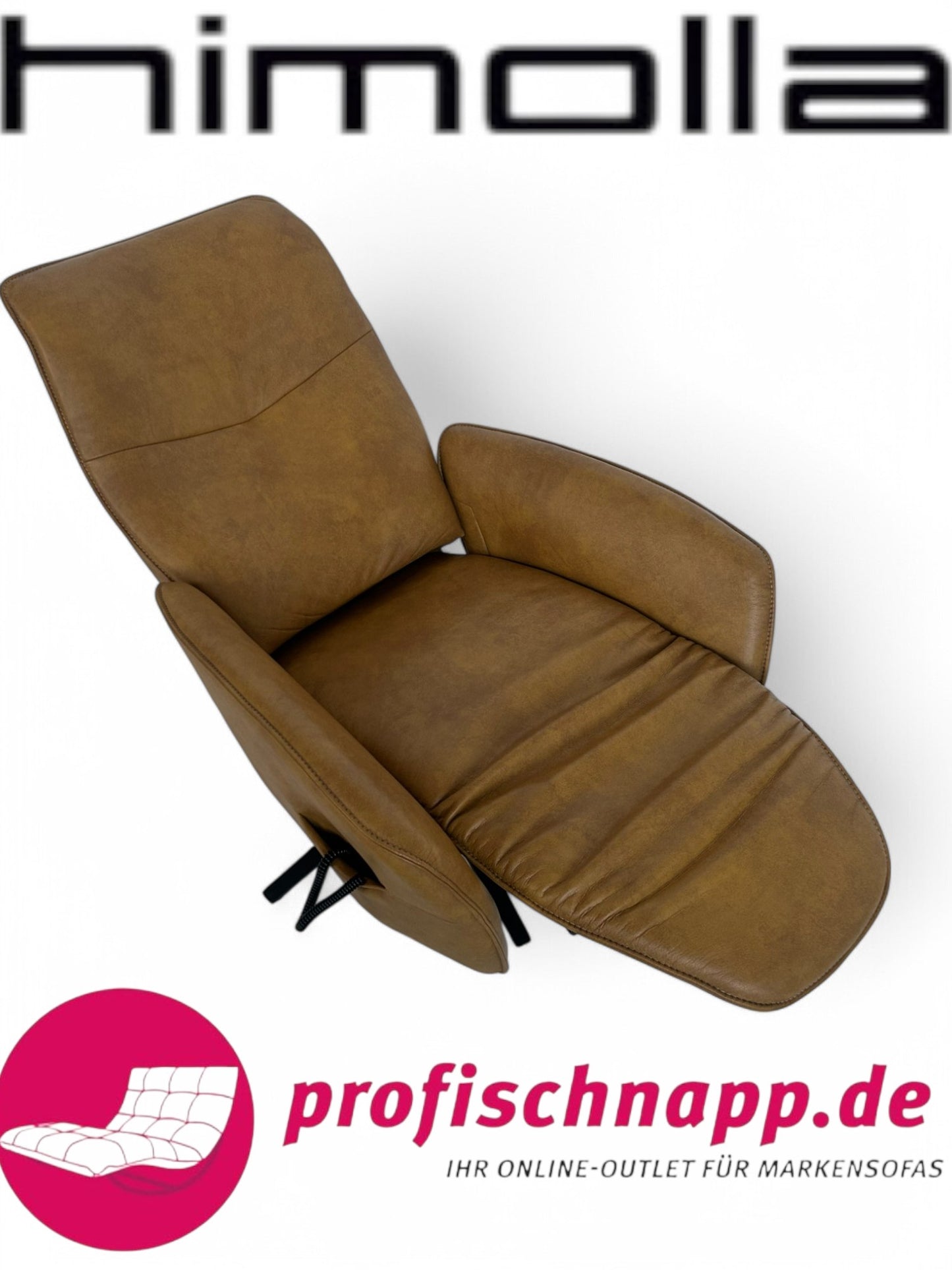 Sessel Himolla 7928 Relaxsessel elektrisch – 2-motorig, mit elektrischer Kopfteilverstellung Longlife Leder Eleganza Mais