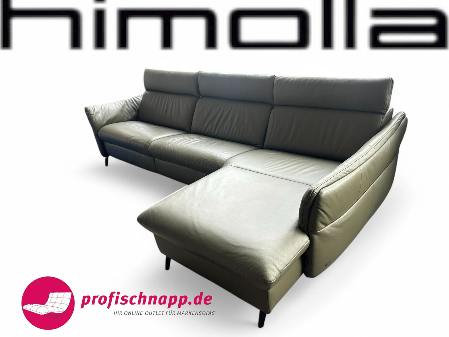 Ecksofa Himolla Velden 8372 – Wallfree & Herz-Waage Funktion, elektrisch, Longlife Leder Rustika 24 Zypres
