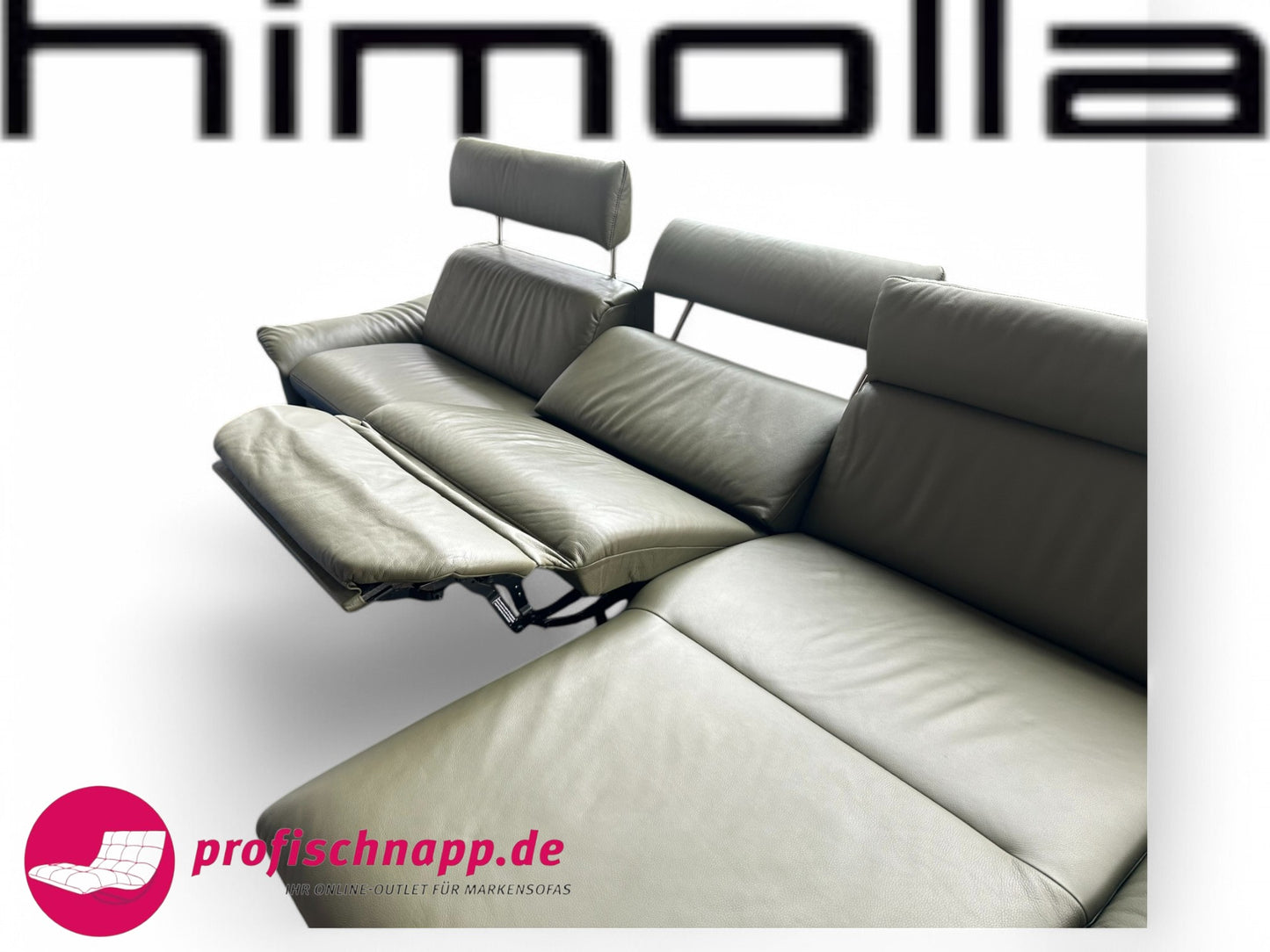 Ecksofa Himolla Velden 8372 – Wallfree & Herz-Waage Funktion, elektrisch, Longlife Leder Rustika 24 Zypres