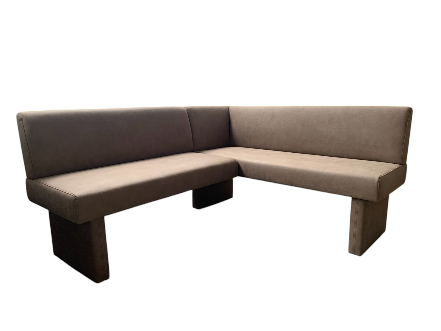 Eckbank K+W 4195 2-teilig - Nougat Lederoptik - 178x155 cm - Elegante Esszimmerbank