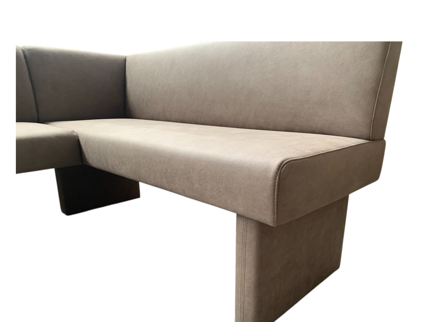 Eckbank K+W 4195 2-teilig - Nougat Lederoptik - 178x155 cm - Elegante Esszimmerbank