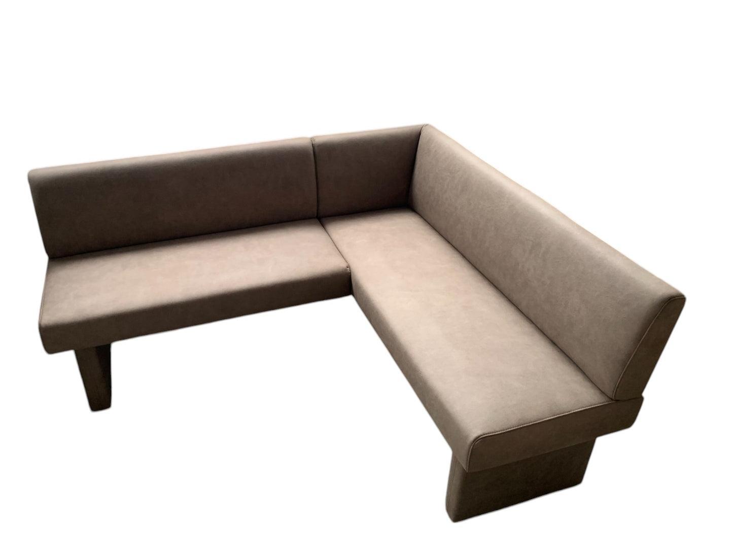 Eckbank K+W 4195 2-teilig - Nougat Lederoptik - 178x155 cm - Elegante Esszimmerbank