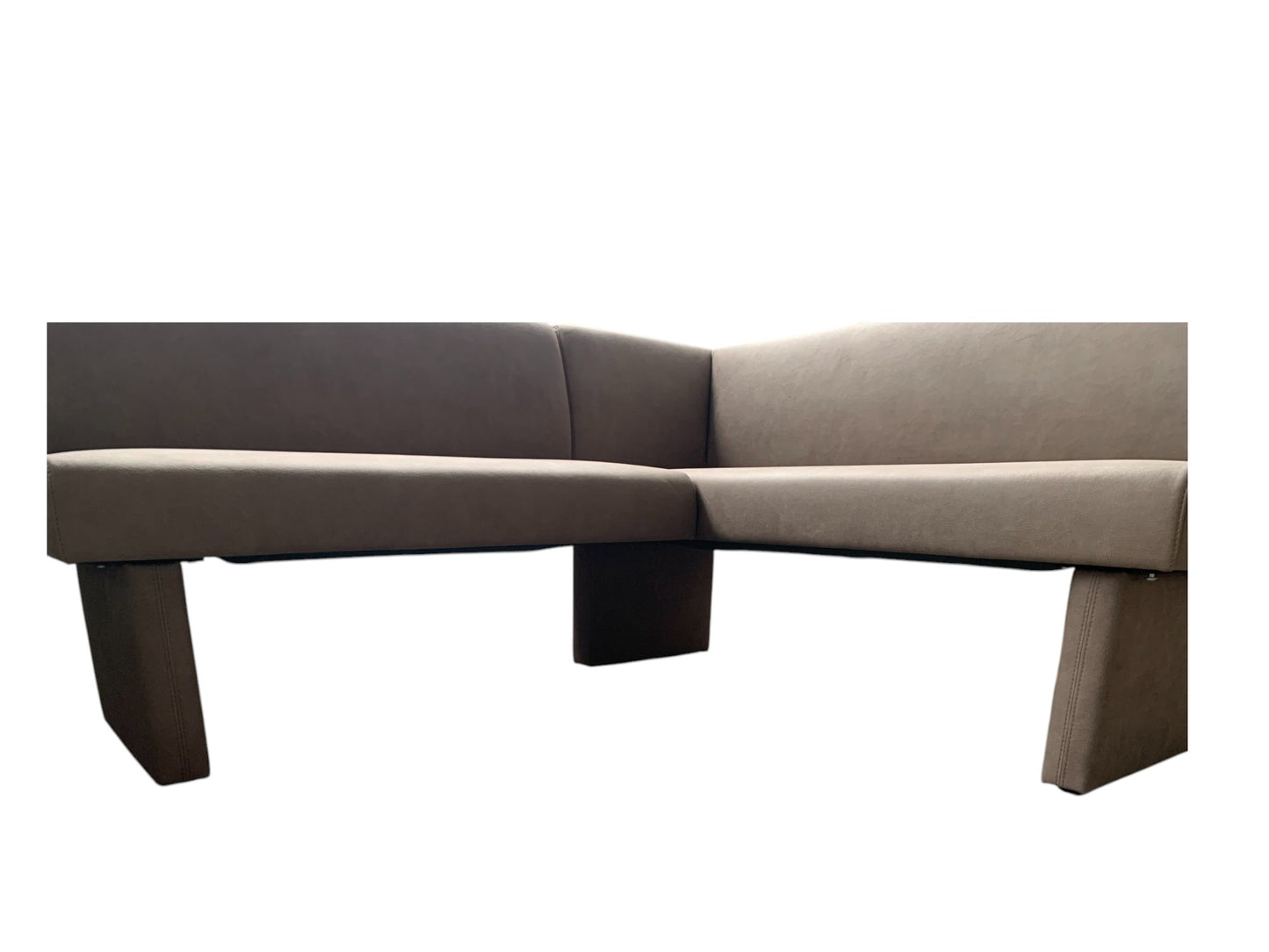 Eckbank K+W 4195 2-teilig - Nougat Lederoptik - 178x155 cm - Elegante Esszimmerbank