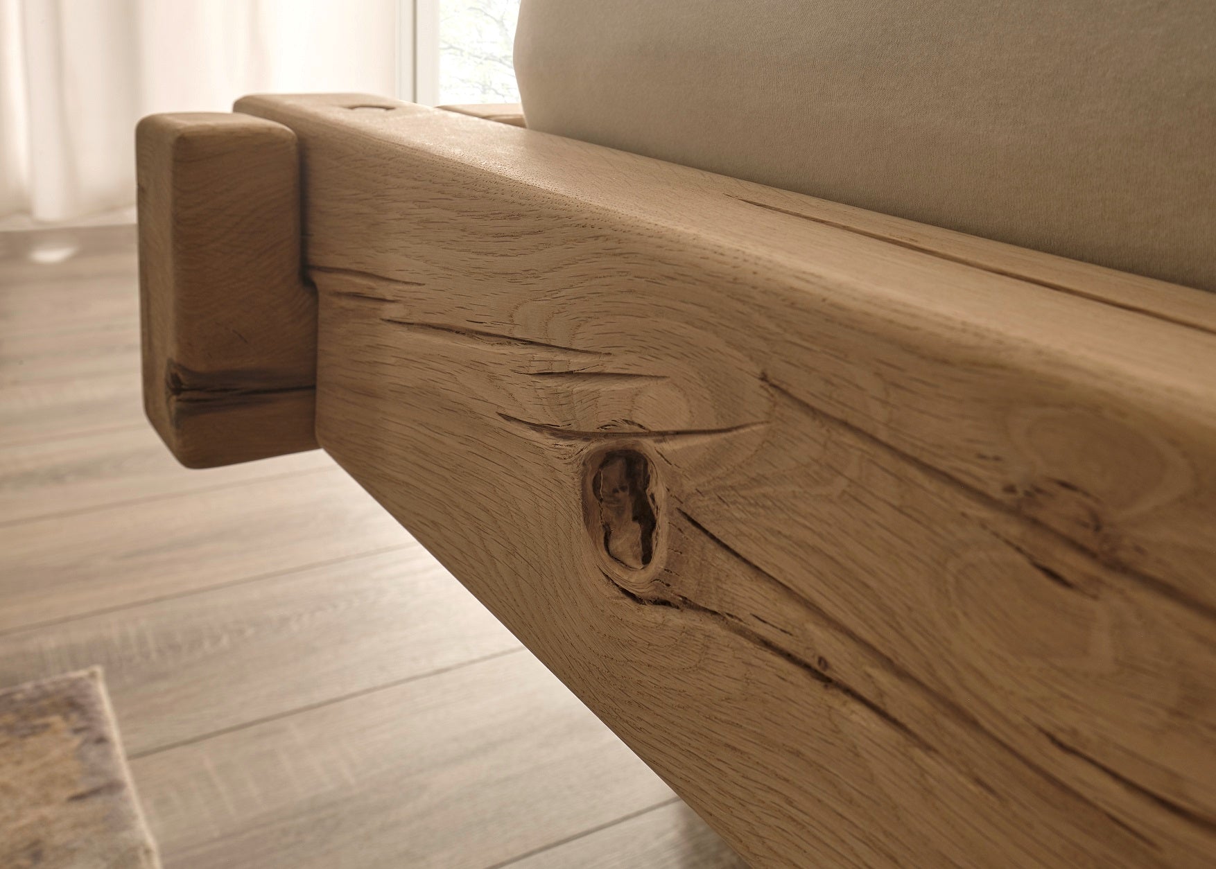 Massivholzbett INGER 180x200 cm – Eiche Naturholz