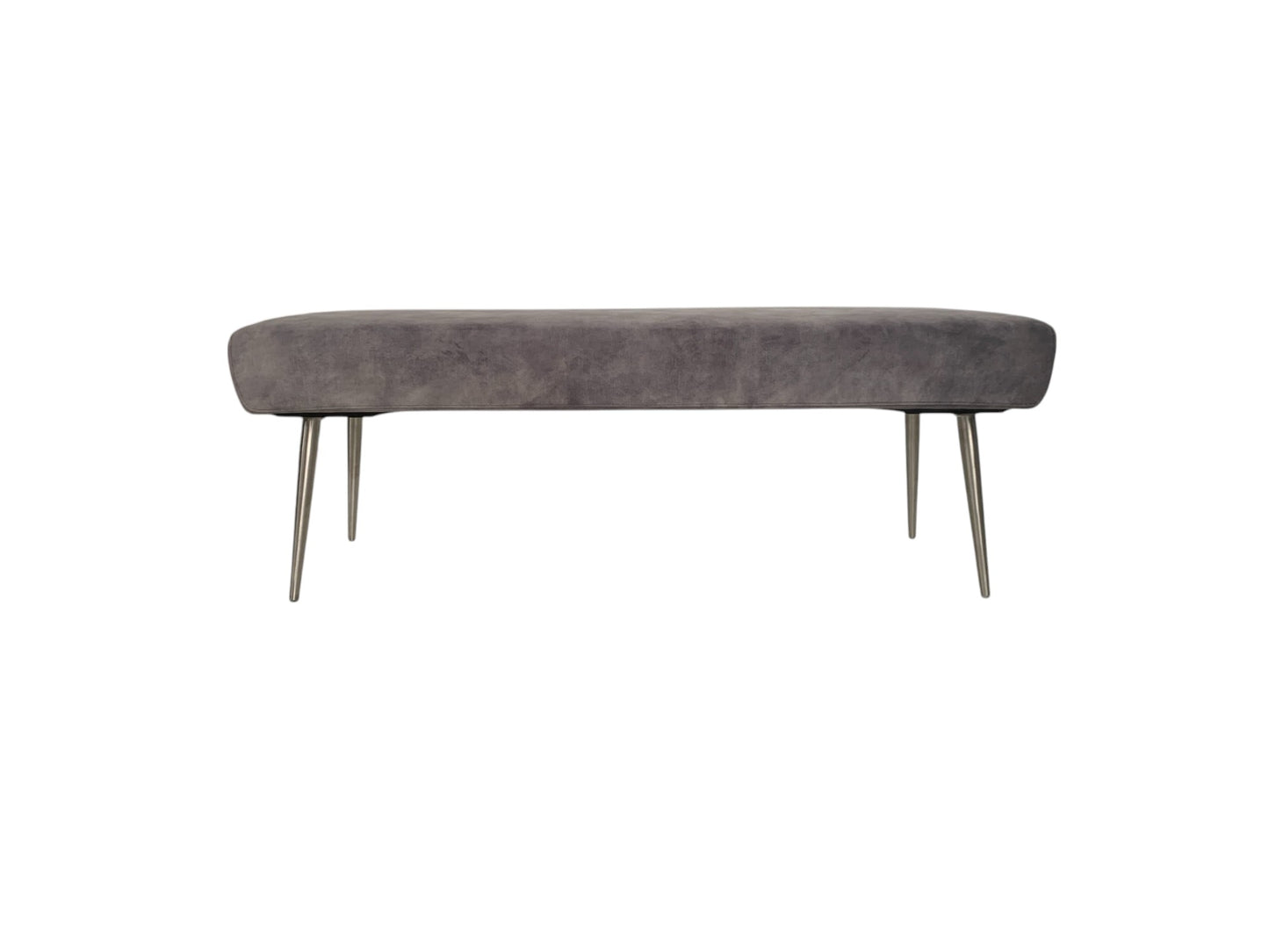 Sitzbank K+W 4401 Step Two I – Vintage Samt Velours in edlem Royal Grau | Eleganz und Komfort