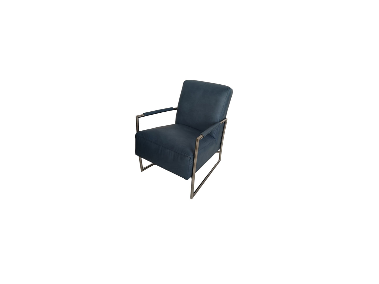 Sessel K+W 7400 Armlehnsessel - Stilvoller Sessel, Leder Bronco Azur