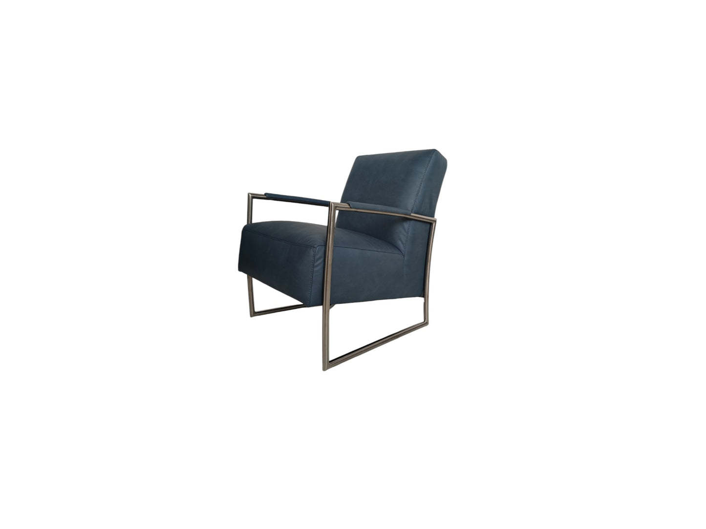 Sessel K+W 7400 Armlehnsessel - Stilvoller Sessel, Leder Bronco Azur