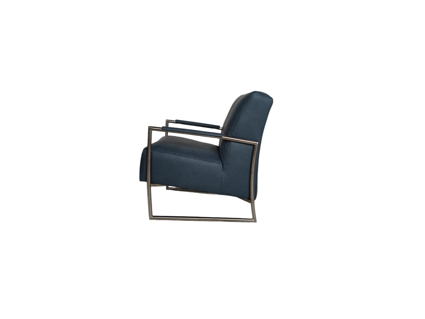 Sessel K+W 7400 Armlehnsessel - Stilvoller Sessel, Leder Bronco Azur