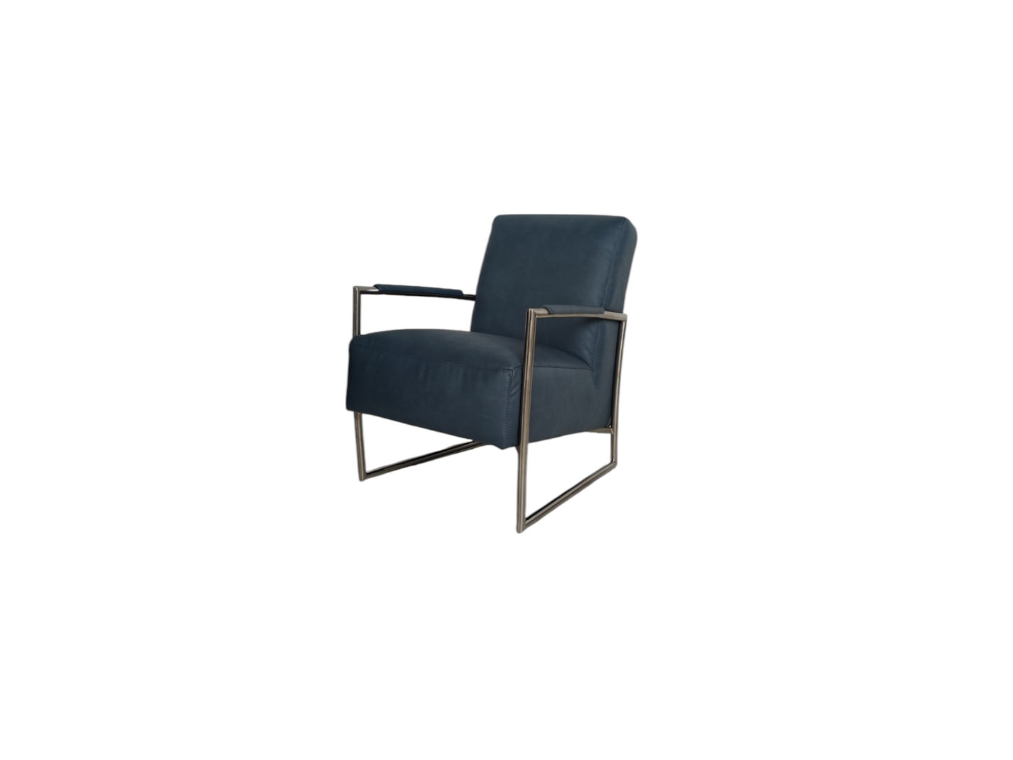 Sessel K+W 7400 Armlehnsessel - Stilvoller Sessel, Leder Bronco Azur