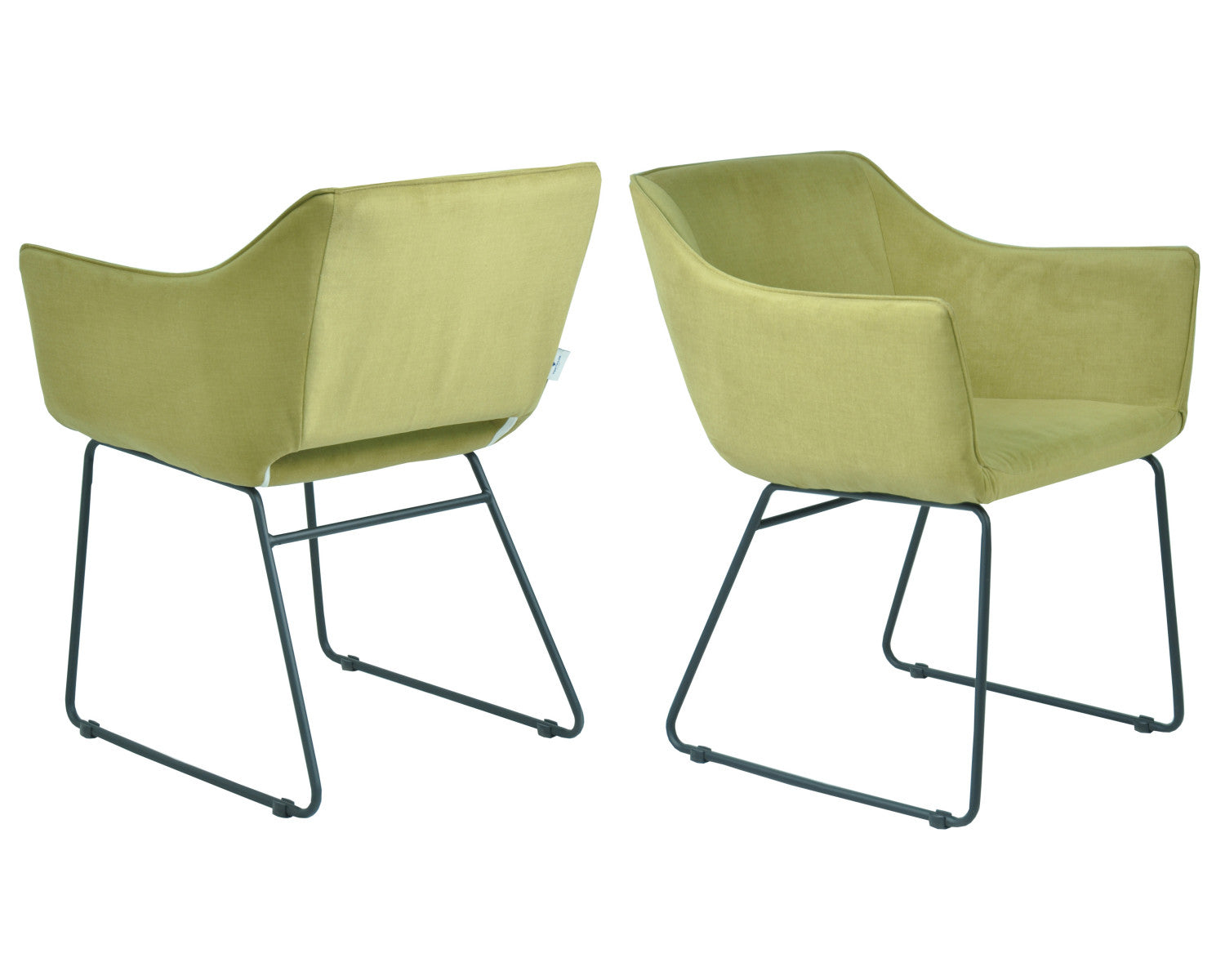 Armlehnstuhl Tom Tailor 2er-Set „T-Velvet“ – Stoffbezug & Metallgestell