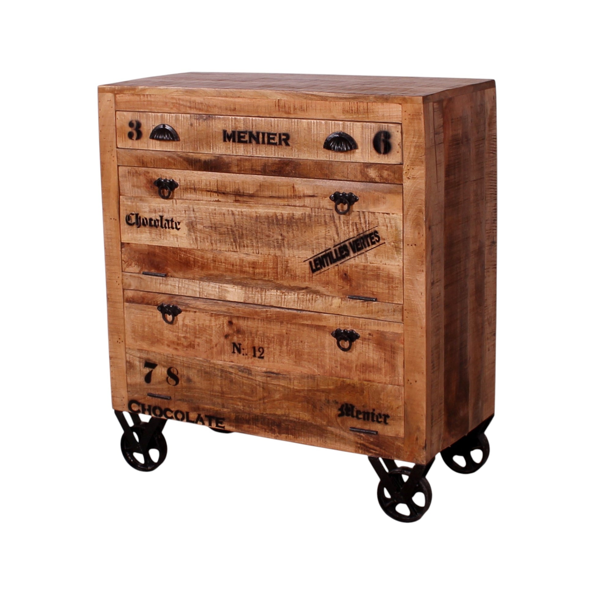 SIT »RUSTIC« Dielen-Set 5-teilig – Mango massiv