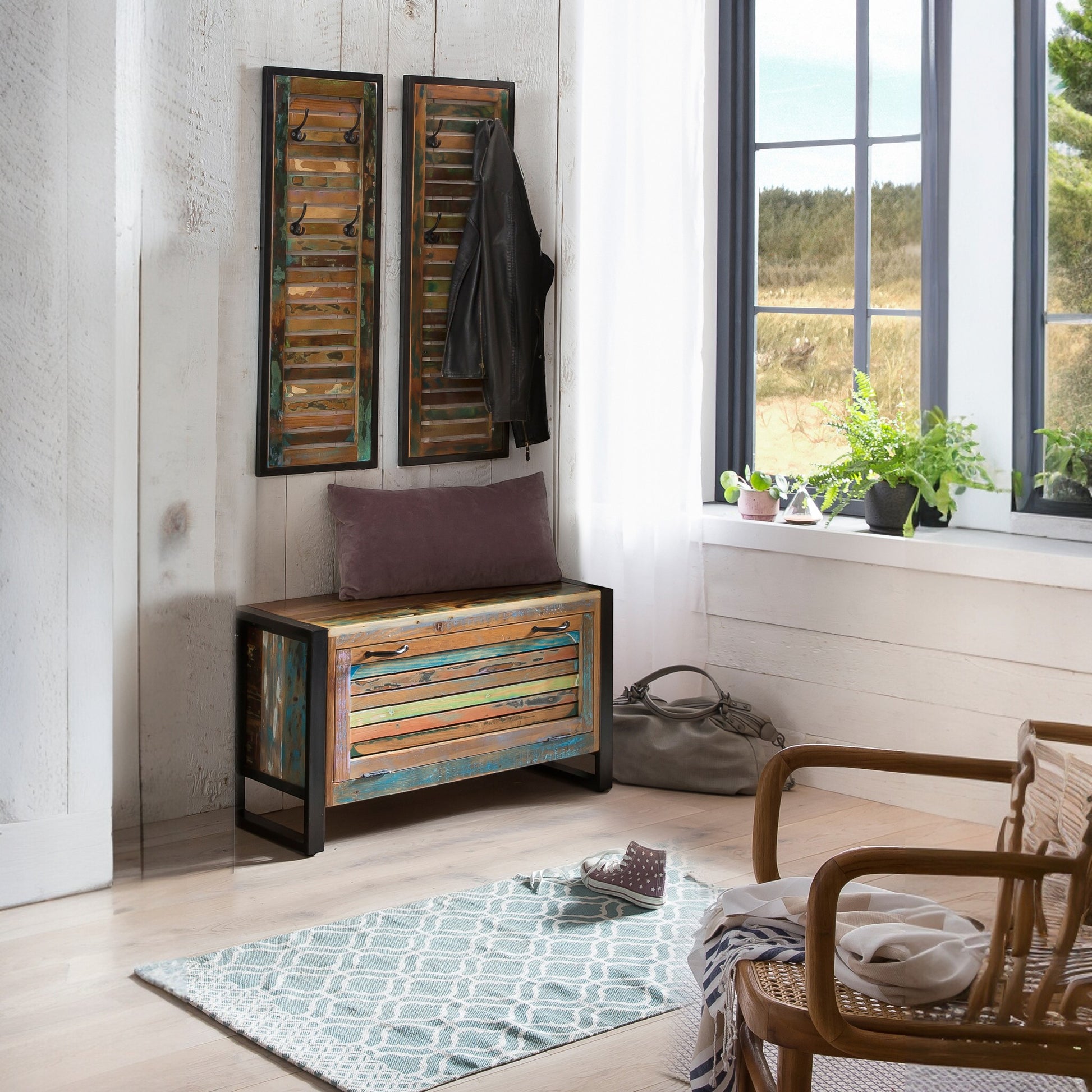 SIT »FIUME« Dielen-Set 3-teilig – Buntes Altholz