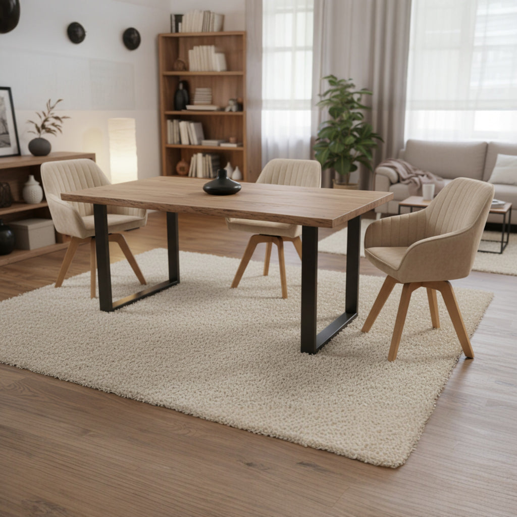 Drehstuhl „Gail“ 2er SET mit 180° Rückstellfunktion