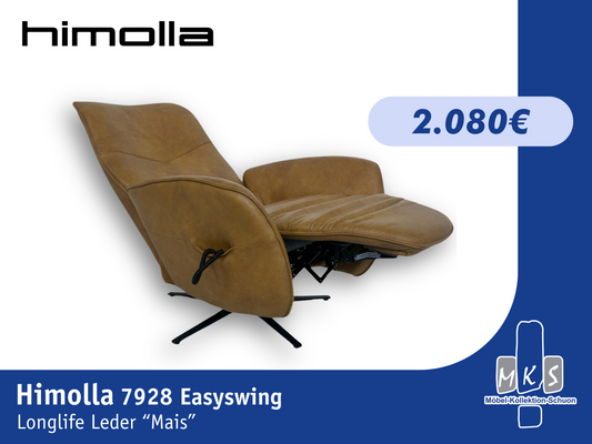 Sessel Himolla 7928 Relaxsessel elektrisch – 2-motorig, mit elektrischer Kopfteilverstellung Longlife Leder Eleganza Mais