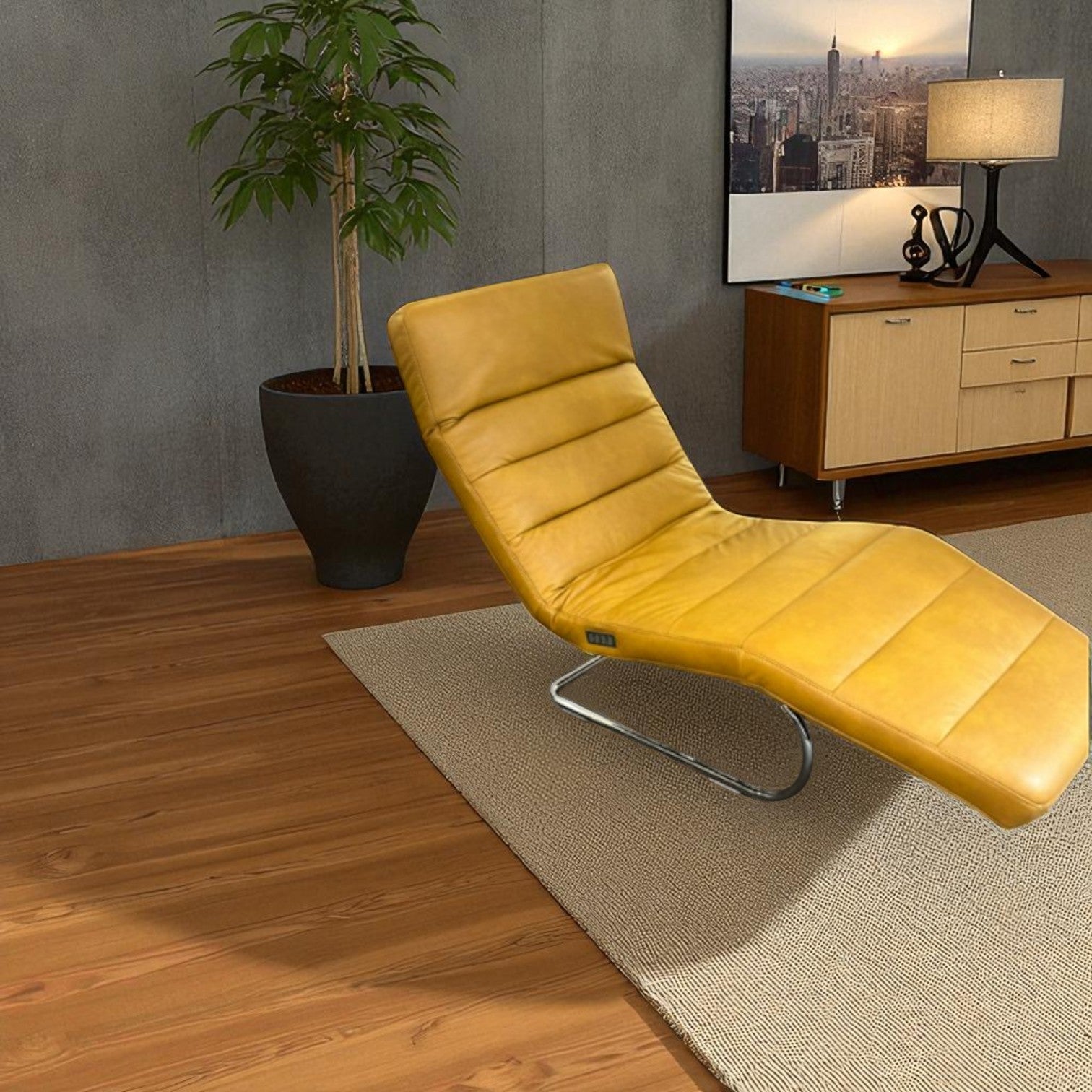 W.Schillig Liege 46007 "my lounge" – Leder Cognac, elektrisch verstellbar