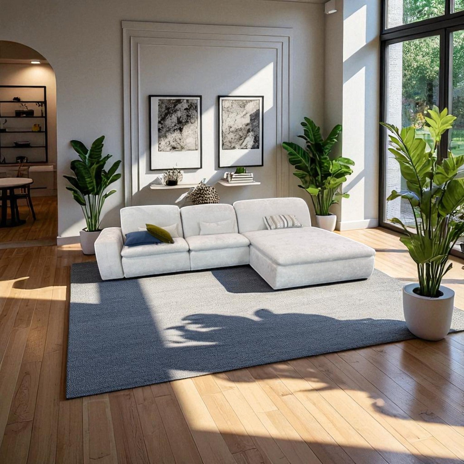 Sofa W.Schillig 16950 "lunalounge" – Stoff Ivory