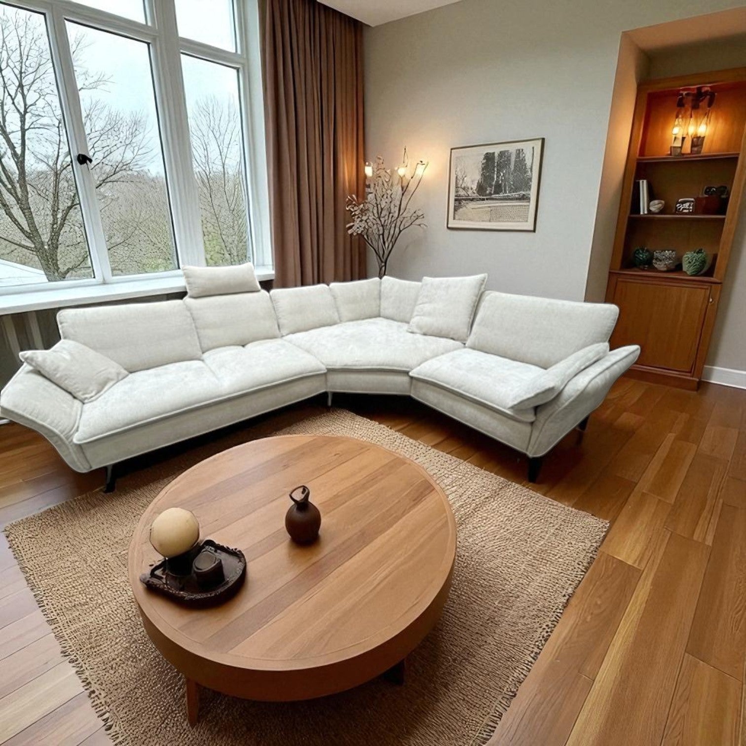 Ecksofa W.Schillig 16533 für Musterring – Stoff Ivory