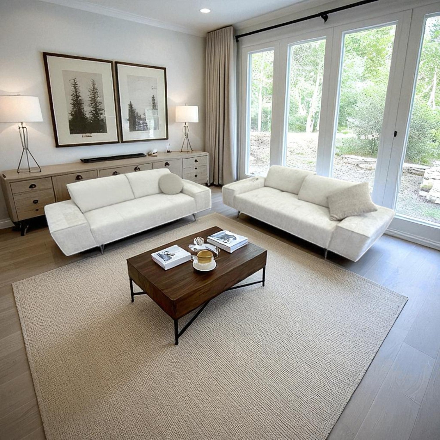 Sofa-Set W.Schillig 16551 für Musterring – Stoff Ivory