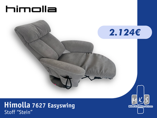 Sessel Himolla 7627 Easyswing Relaxsessel elektrisch mit Aufstehhilfe – 2-motorig, Bezugsstoff Nuvano Stein