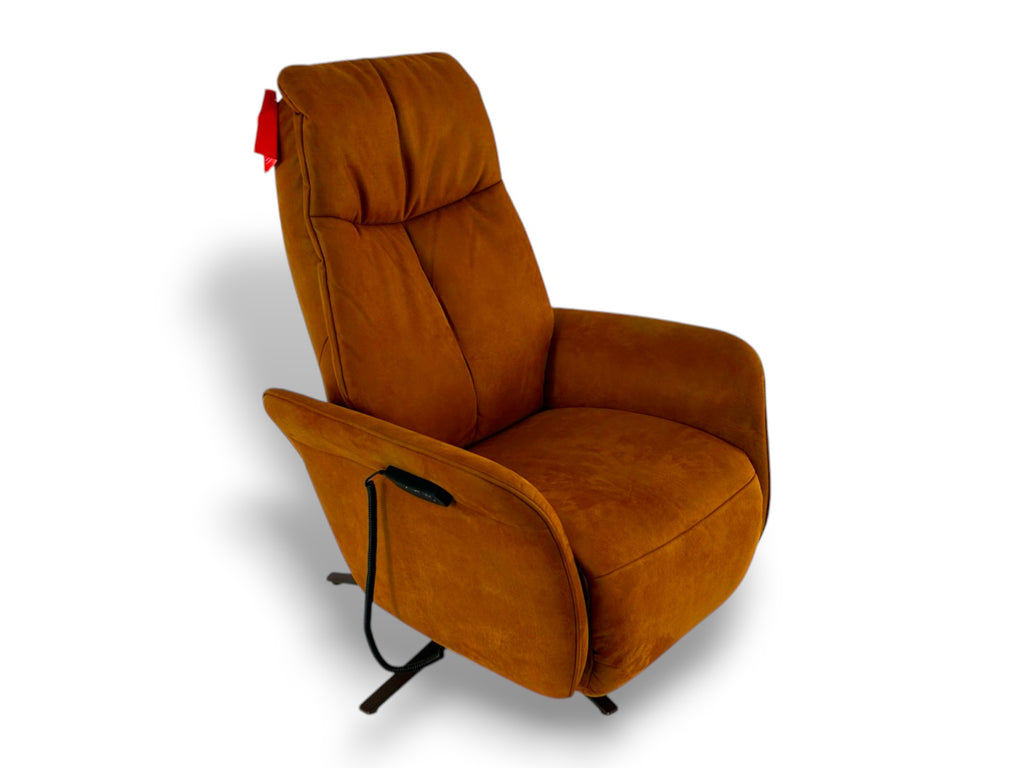 Sessel Himolla 7358 Easy-Swing Relaxsessel 1-motorig mit Aufstehhilfe, Microfaser Nevada Cognac