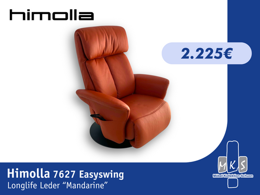 Sessel Himolla 7627 Easy-Swing Relaxsessel – 2-motorig, mit Aufstehhilfe, Leder Longlife Soft Mandarine