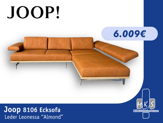 Ecksofa Joop! 8106 aus Leder Leonessa Almond