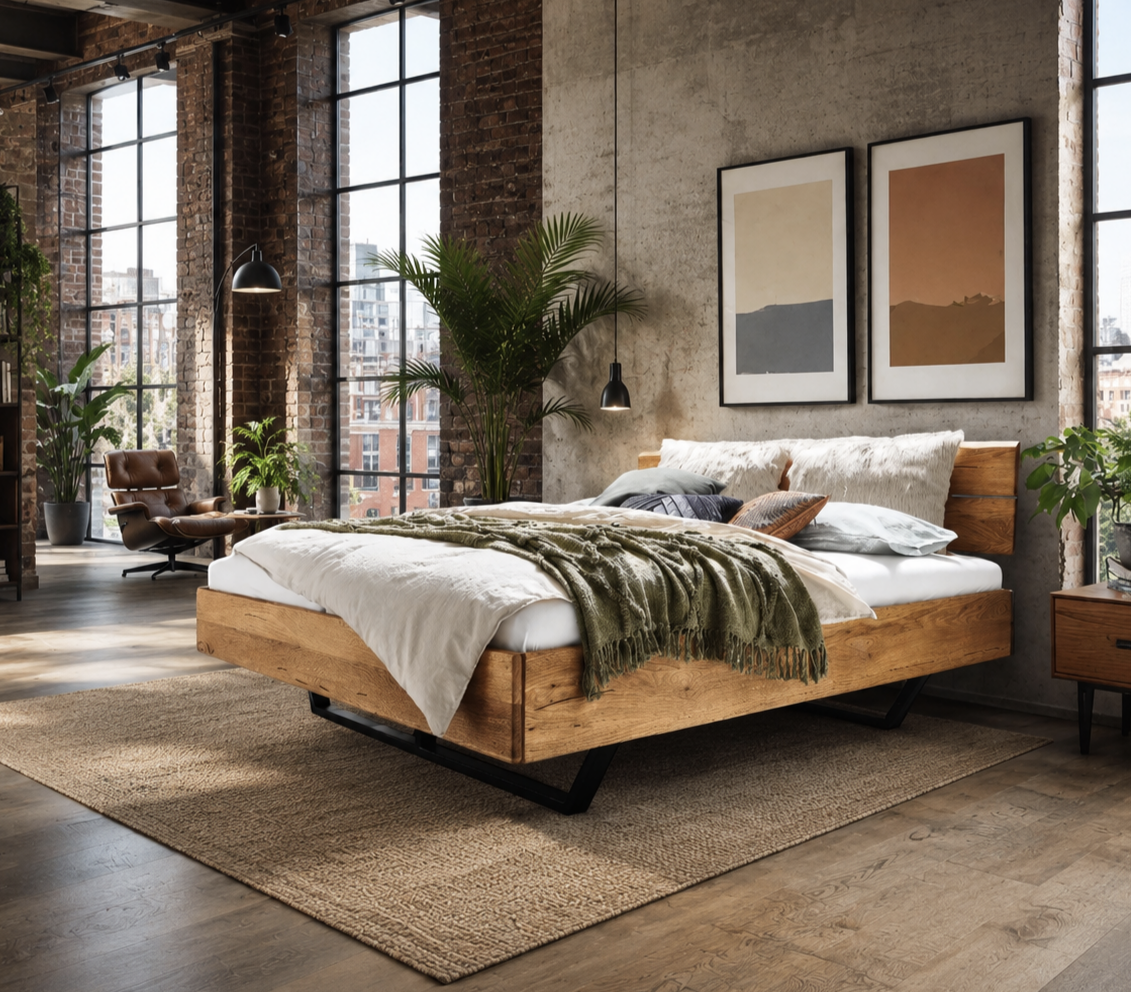 Bett Dreamwood Eiche Massivholz