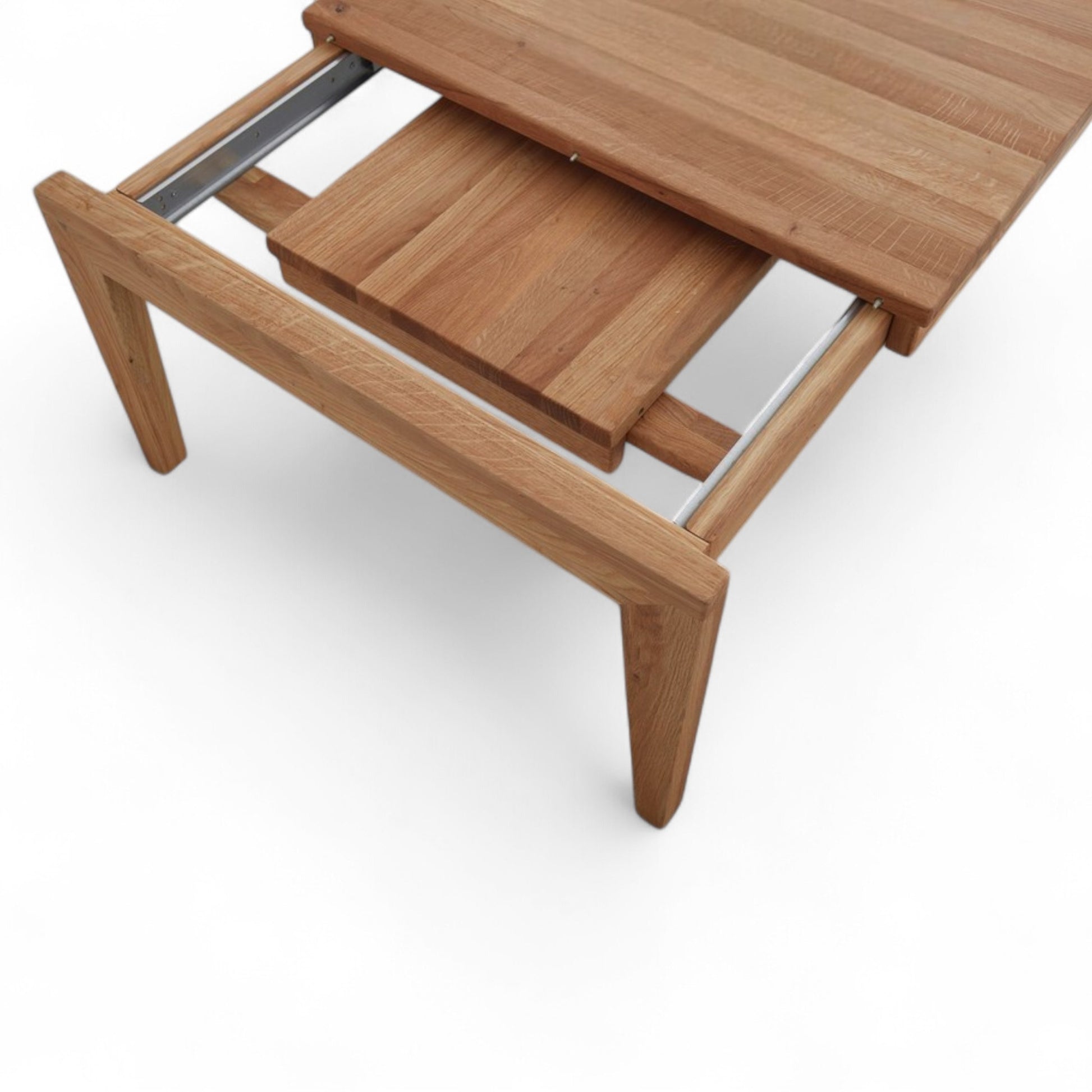 Couchtisch GÖTEBORG 112(152)/73cm – Asteiche Massiv geölt, Ausziehbar