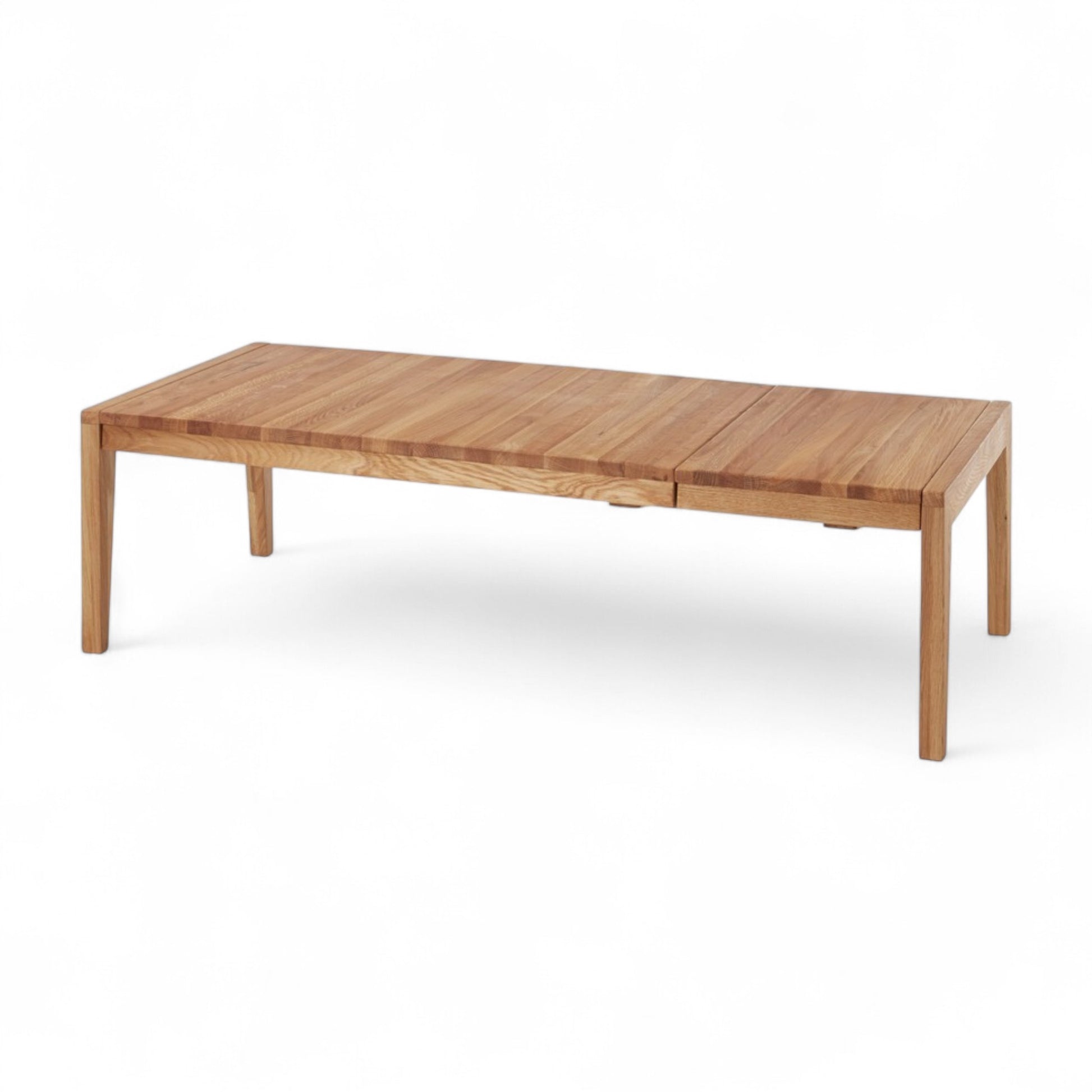Couchtisch GÖTEBORG 112(152)/73cm – Asteiche Massiv geölt, Ausziehbar