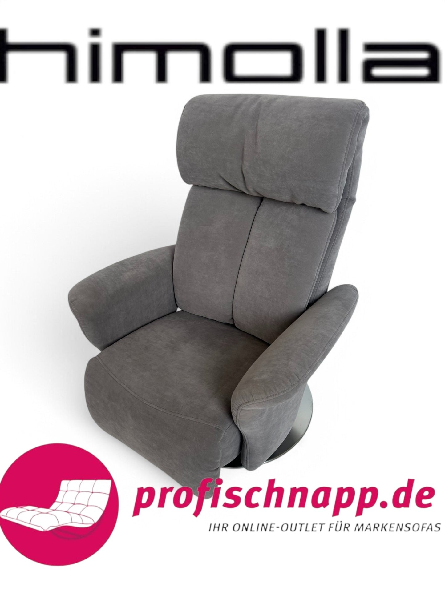 Himolla 7627 Easyswing Relaxsessel elektrisch mit Aufstehhilfe – 2-motorig, Bezugsstoff Nuvano Stein