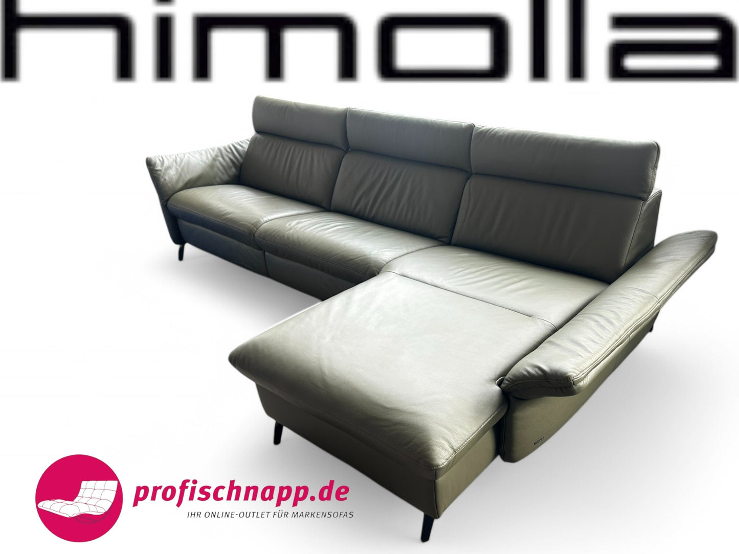 Himolla Velden 8372 Ecksofa – Wallfree & Herz-Waage Funktion, elektrisch, Longlife Leder Rustika 24 Zypres