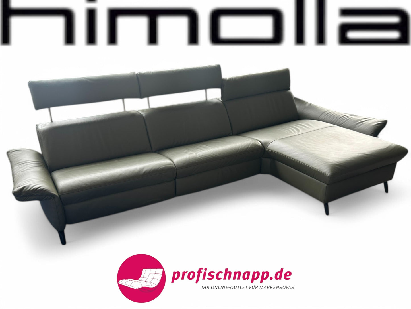 Himolla Velden 8372 Ecksofa – Wallfree & Herz-Waage Funktion, elektrisch, Longlife Leder Rustika 24 Zypres